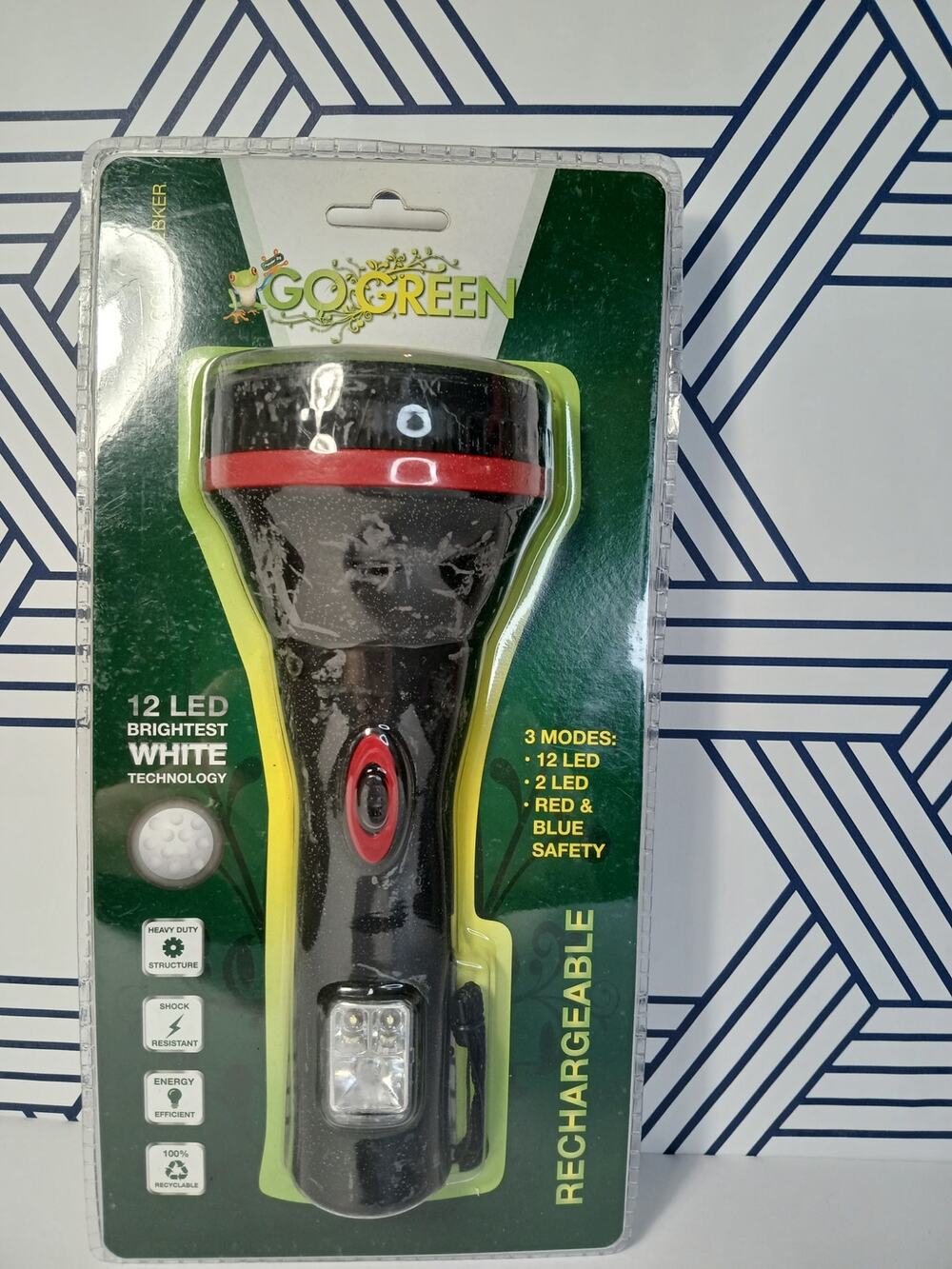 Go Green Rechargable Flash Light LED